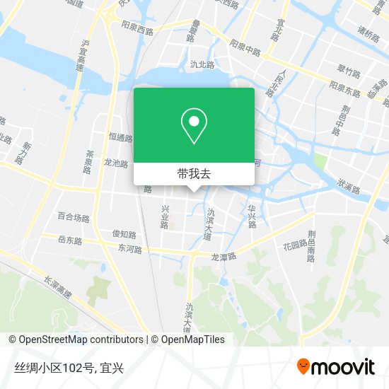 丝绸小区102号地图