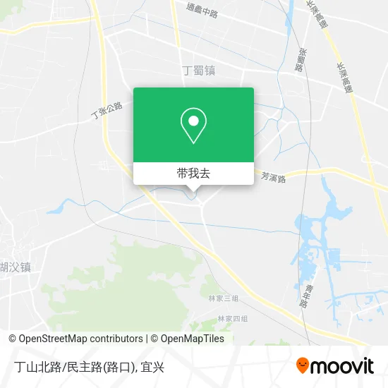 丁山北路/民主路(路口)地图