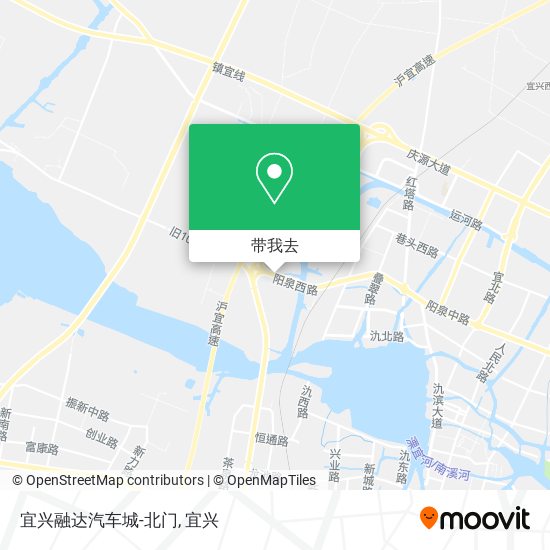 宜兴融达汽车城-北门地图