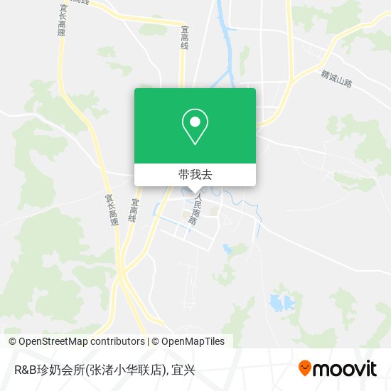 R&B珍奶会所(张渚小华联店)地图