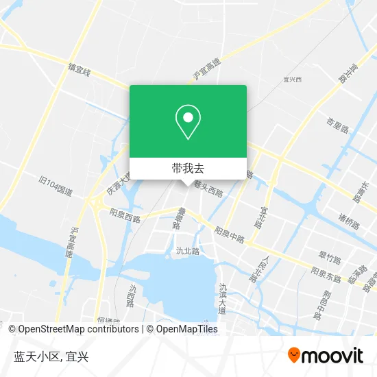 蓝天小区地图