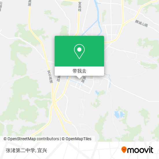 张渚第二中学地图