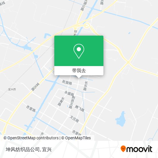 坤风纺织品公司地图