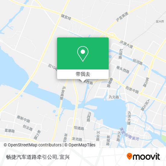 畅捷汽车道路牵引公司地图