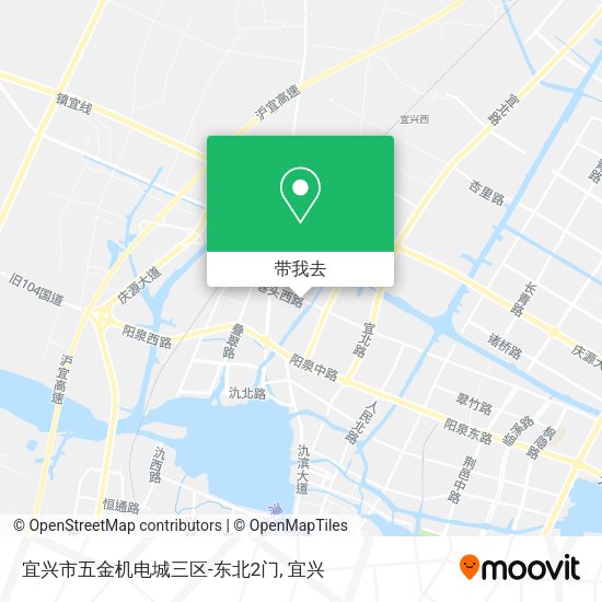 宜兴市五金机电城三区-东北2门地图