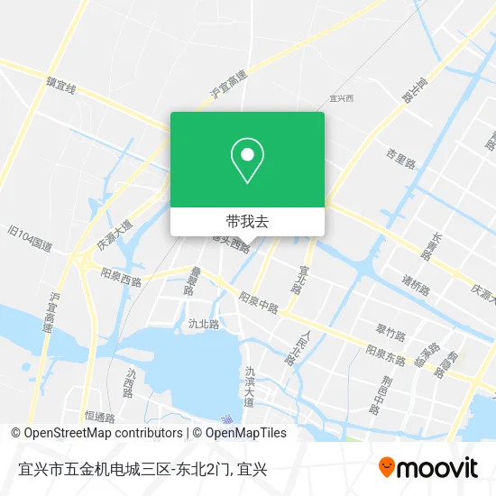 宜兴市五金机电城三区-东北2门地图