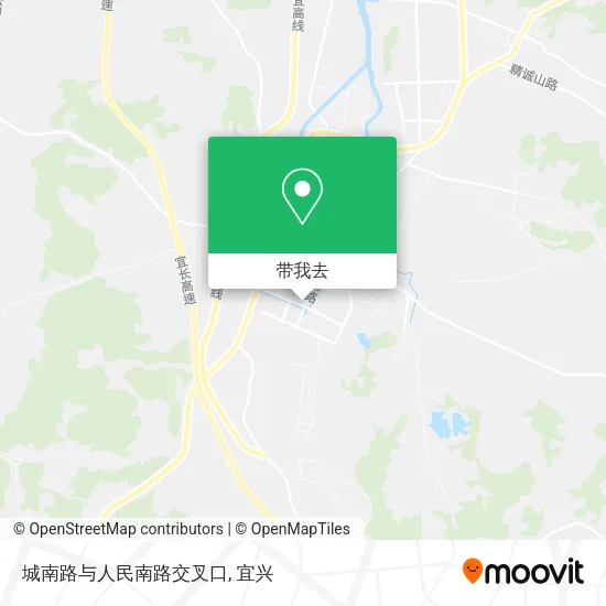 城南路与人民南路交叉口地图
