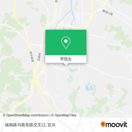 城南路与新东路交叉口地图