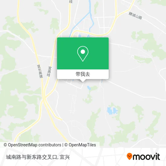 城南路与新东路交叉口地图