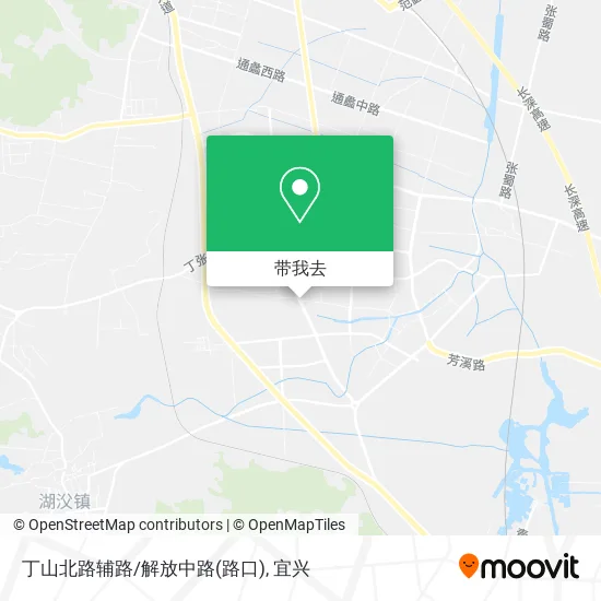 丁山北路辅路/解放中路(路口)地图
