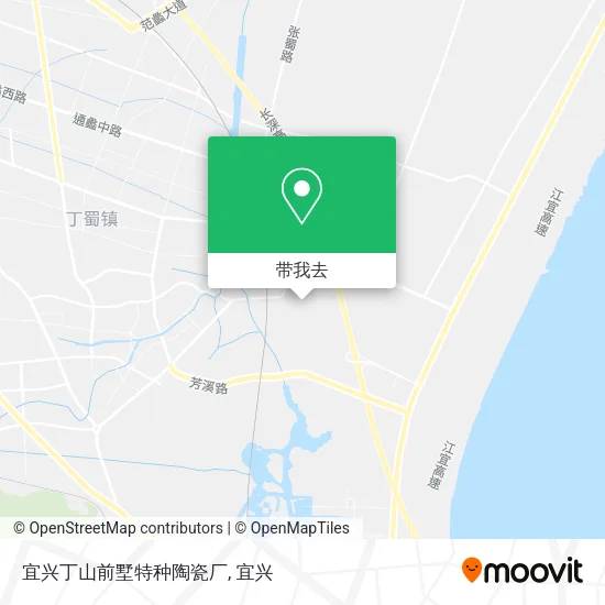 宜兴丁山前墅特种陶瓷厂地图