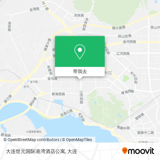 大连世元国际港湾酒店公寓地图