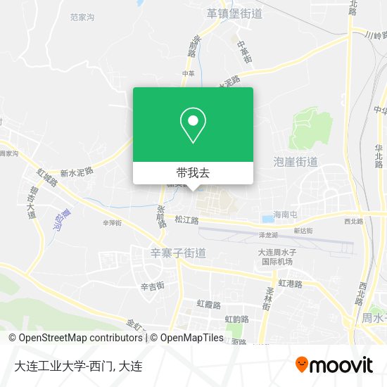 大连工业大学-西门地图