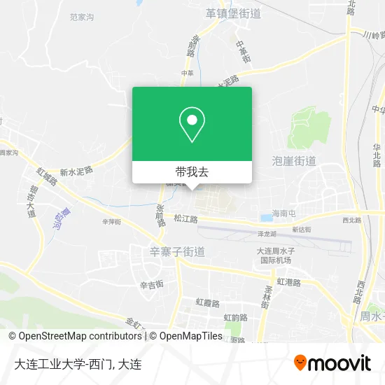 大连工业大学-西门地图