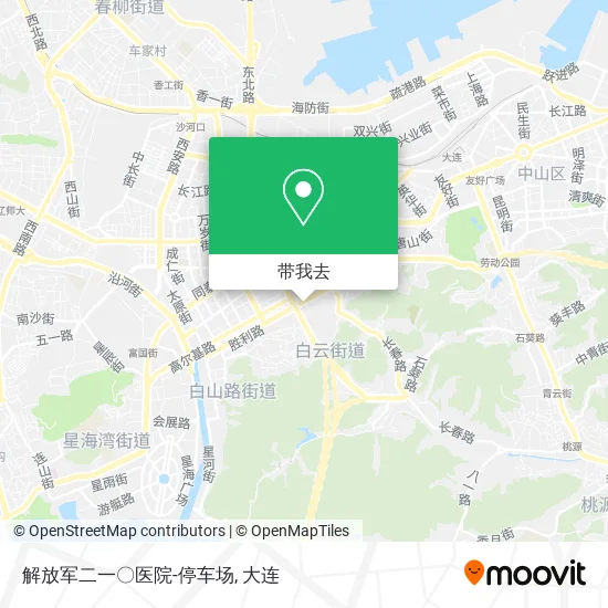 解放军二一〇医院-停车场地图