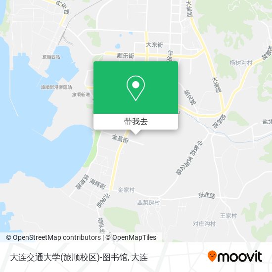 大连交通大学(旅顺校区)-图书馆地图