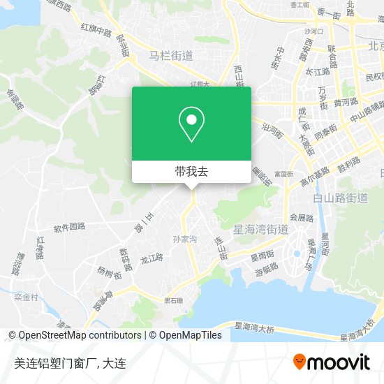 美连铝塑门窗厂地图