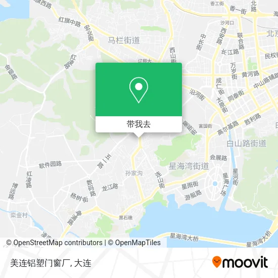 美连铝塑门窗厂地图