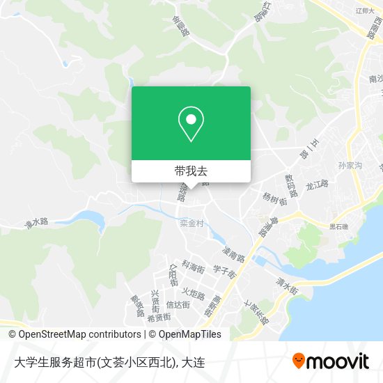 大学生服务超市(文荟小区西北)地图