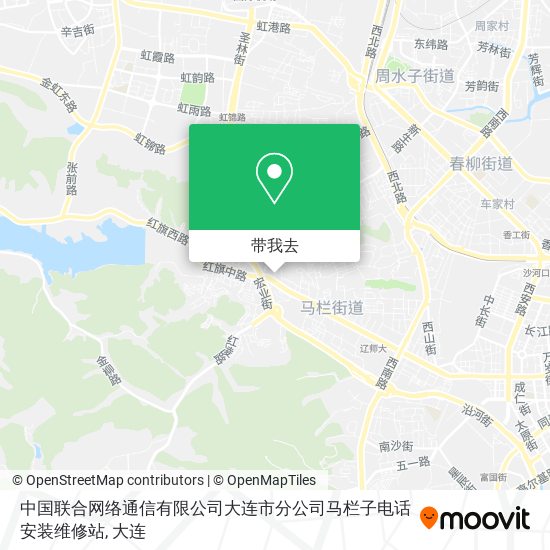 中国联合网络通信有限公司大连市分公司马栏子电话安装维修站地图