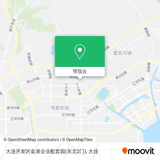 大连开发区金港企业配套园(东北2门)地图