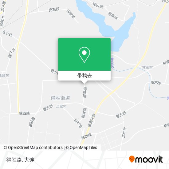 得胜路地图