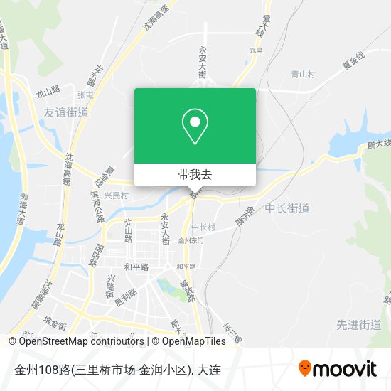 金州108路(三里桥市场-金润小区)地图
