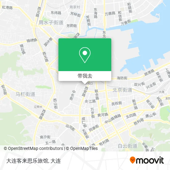 大连客来思乐旅馆地图