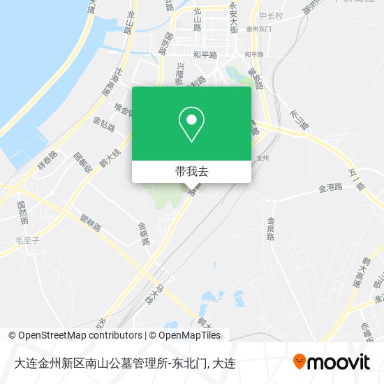 大连金州新区南山公墓管理所-东北门地图