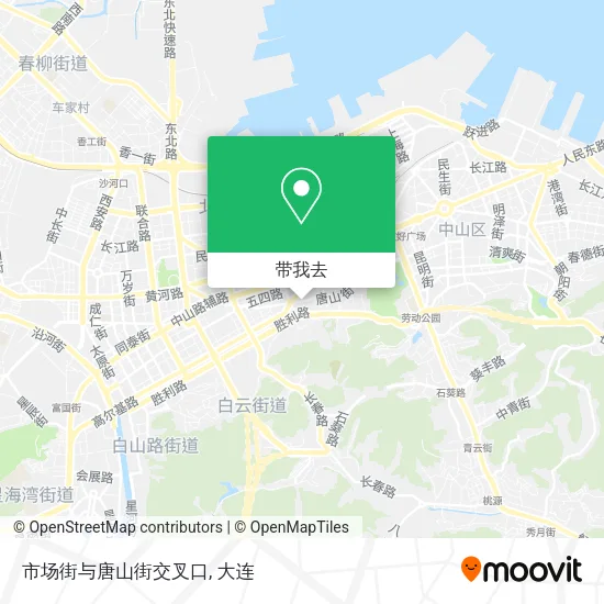 市场街与唐山街交叉口地图