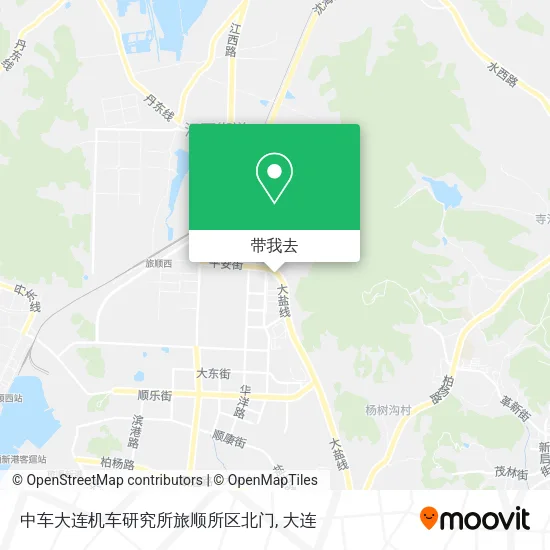 中车大连机车研究所旅顺所区北门地图