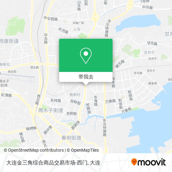 大连金三角综合商品交易市场-西门地图