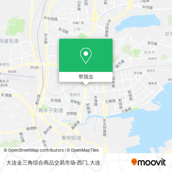 大连金三角综合商品交易市场-西门地图