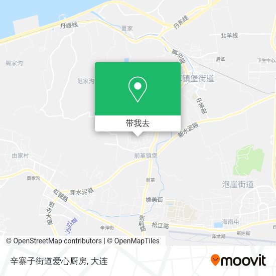 辛寨子街道爱心厨房地图