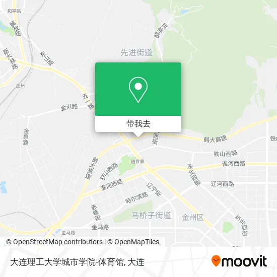 大连理工大学城市学院-体育馆地图