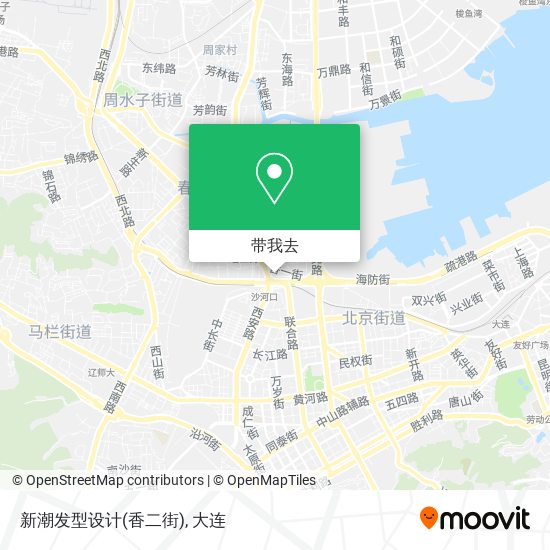 新潮发型设计(香二街)地图