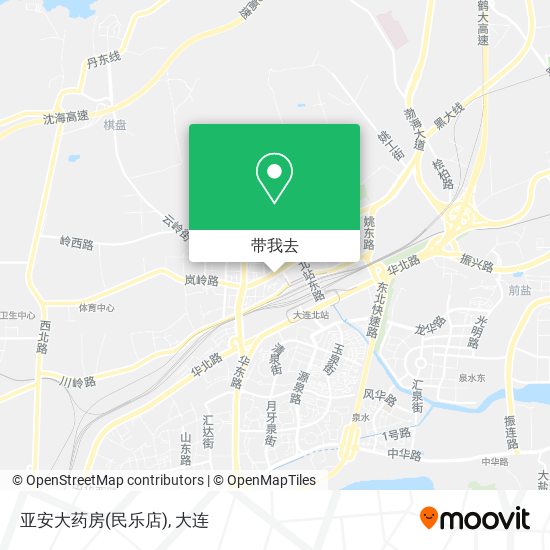 亚安大药房(民乐店)地图