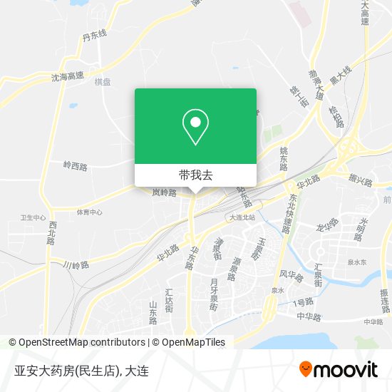 亚安大药房(民生店)地图