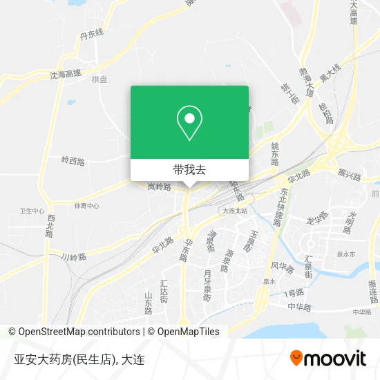 亚安大药房(民生店)地图