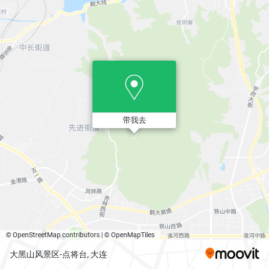 大黑山风景区-点将台地图