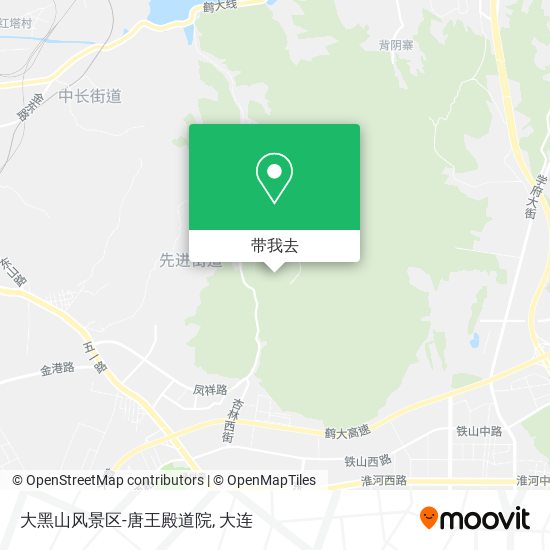 大黑山风景区-唐王殿道院地图