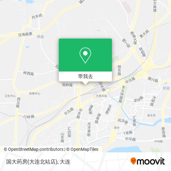 国大药房(大连北站店)地图