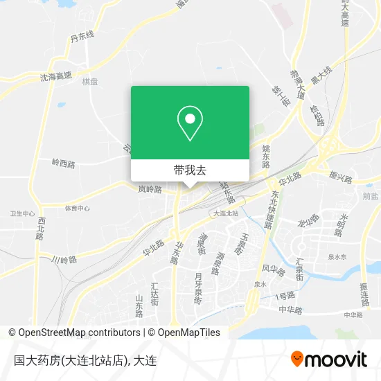 国大药房(大连北站店)地图