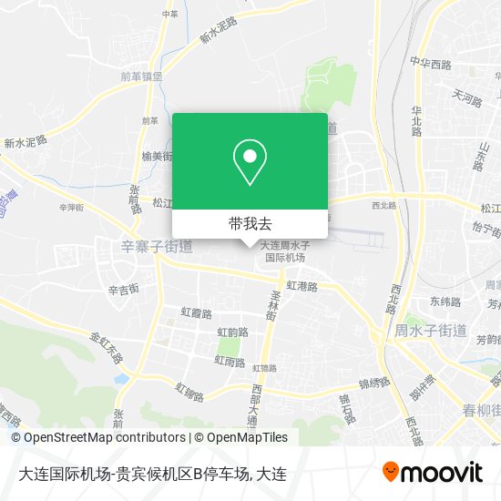 大连国际机场-贵宾候机区B停车场地图