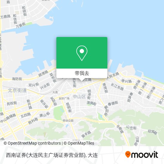 西南证券(大连民主广场证券营业部)地图