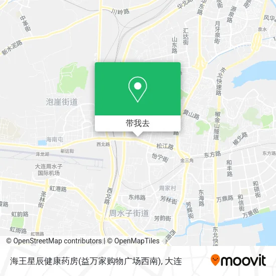 海王星辰健康药房(益万家购物广场西南)地图
