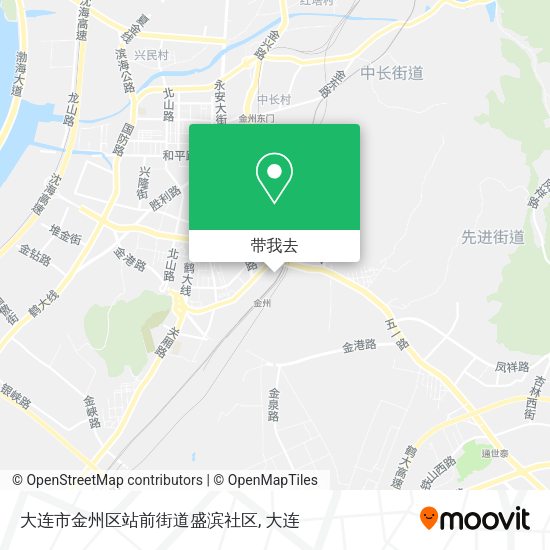 大连市金州区站前街道盛滨社区地图