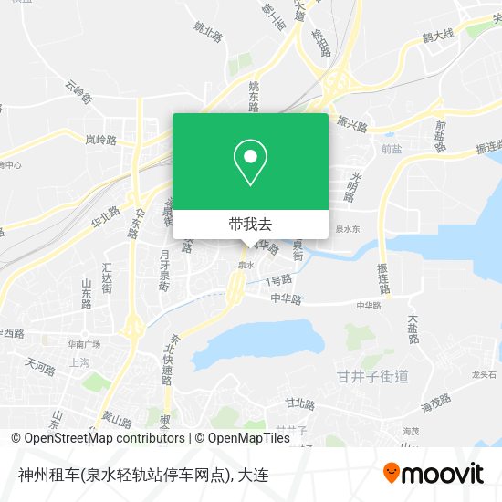 神州租车(泉水轻轨站停车网点)地图