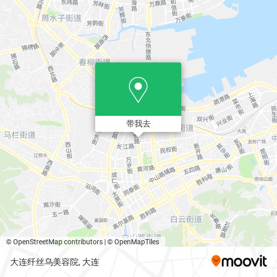 大连纤丝乌美容院地图