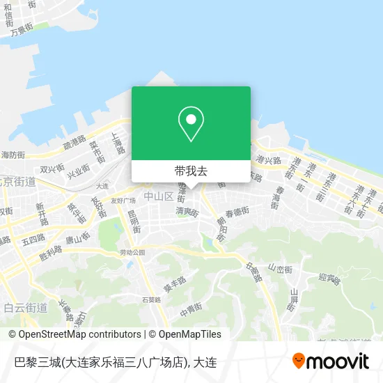 巴黎三城(大连家乐福三八广场店)地图